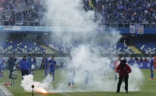 Pese a que sólo había presencia de hinchas de la U el domingo, de igual manera la presencia se hizo presente en el Ester Roa. | Foto: Photosport.