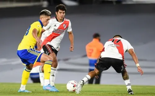 Paulo Díaz no podrá enfrentar a Luis Vázquez en el Superclásico de River vs. Boca. (Getty Images).