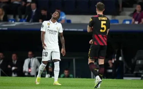 Vini Jr. anotó un golazo para el Real Madrid, pero la llave quedó abierta. | Foto: Getty