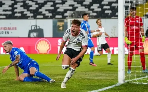 Leonardo Gil abrió la ruta al triunfo de Colo Colo ante Audax Italiano. Foto: Guille Salazar, RedGol.