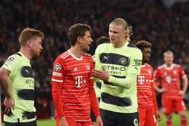 Erling Haaland le anotó dos goles al Bayern Múnich en la llave de cuartos de final de la presente Champions League, siendo clave en la clasificación del Manchester City. | Foto: Getty Images.