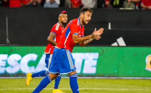 Matías Catalán en el duelo frente a Paraguay que la Roja ganó en el Monumental. (Guille Salazar/RedGol).