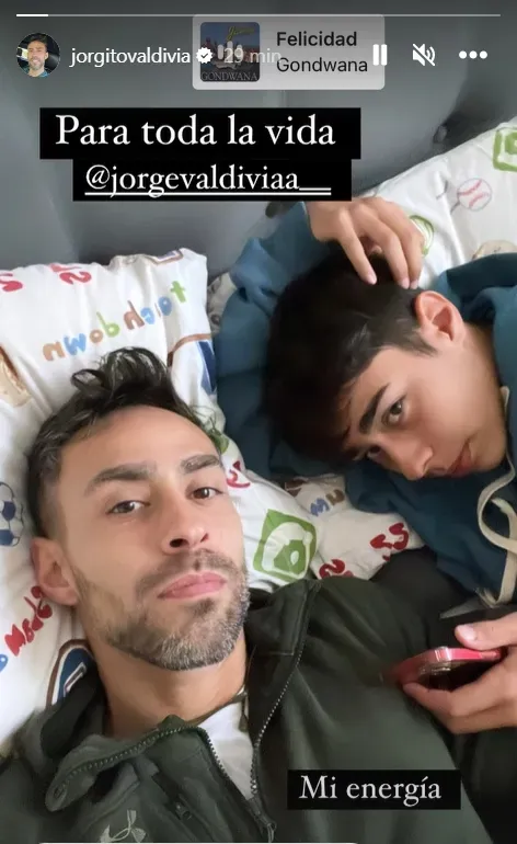 El mensaje de Valdivia en redes sociales (Instagram)