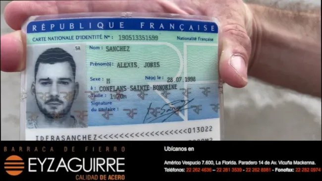 El carnet de identidad que acredita la existencia de Alexis Sánchez, ciudadano de Marsella en Francia. Foto: Kenotrotamundos en RedGol.
