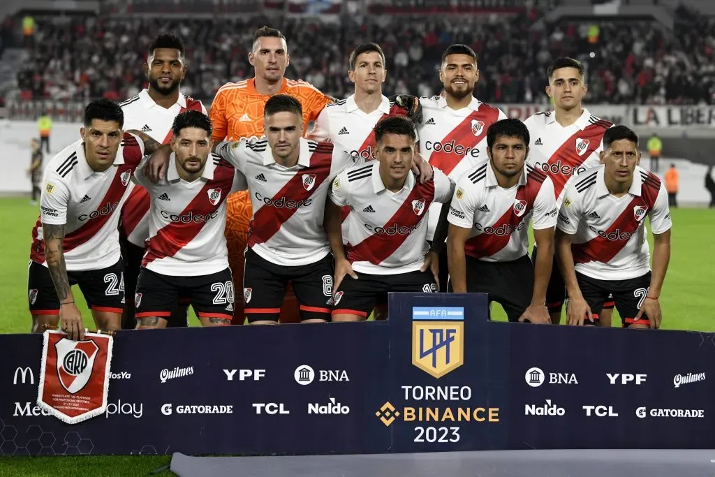 Pablo Solari y Paulo Díaz fueron titulares en el regreso al triunfo de River Plate. Foto: Getty Images.