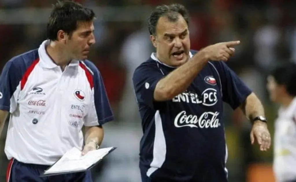 Berizzo y Bielsa compartieron en el cuerpo técnico de la selección chilena. Foto: Archivo.