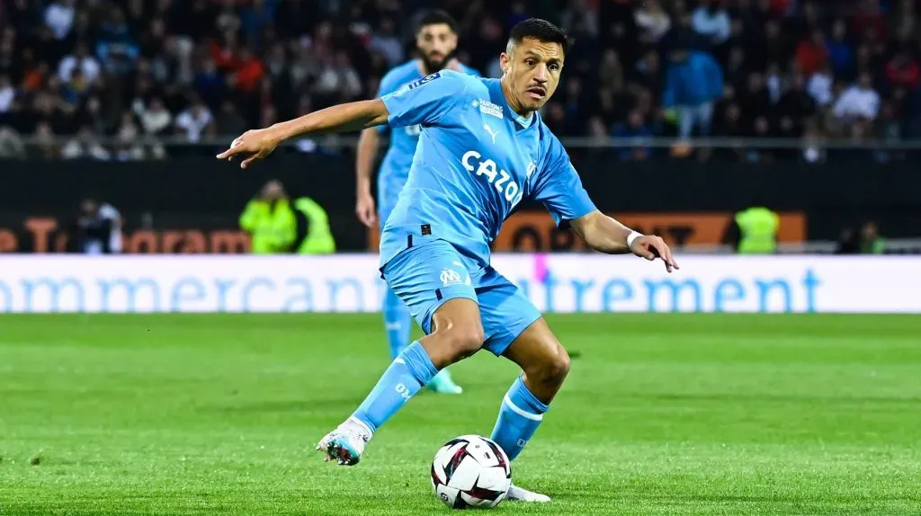 Alexis Sánchez fue titular en el último partido de la temporada del Olympique de Marsella. Foto: Imago