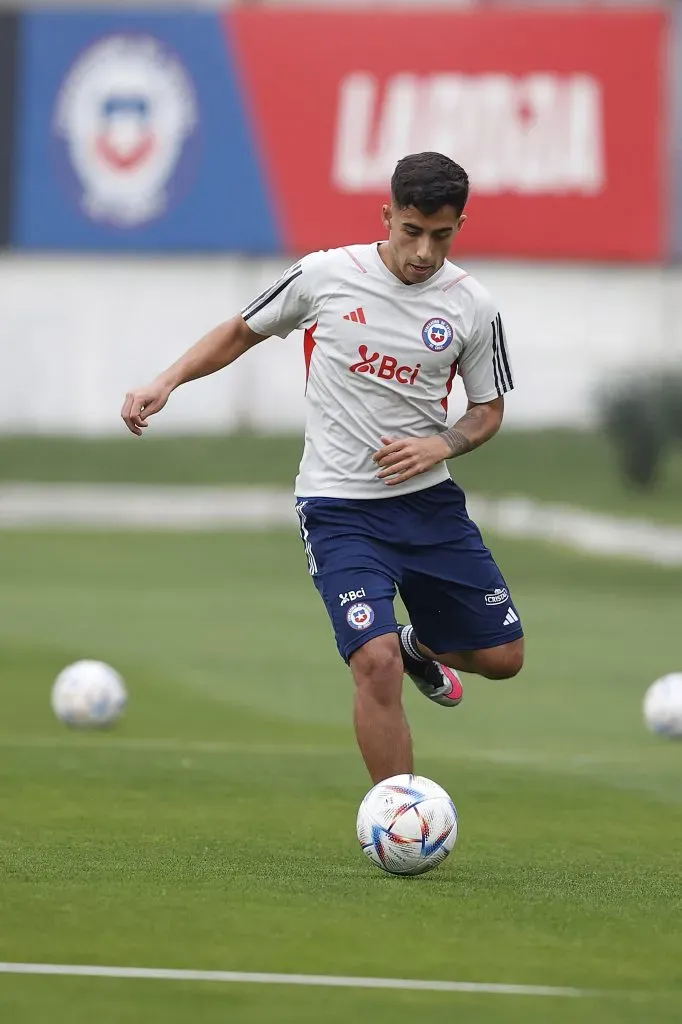 La selección chilena entrena este martes en Juan Pinto Durán. Foto: Comunicaciones La Roja.