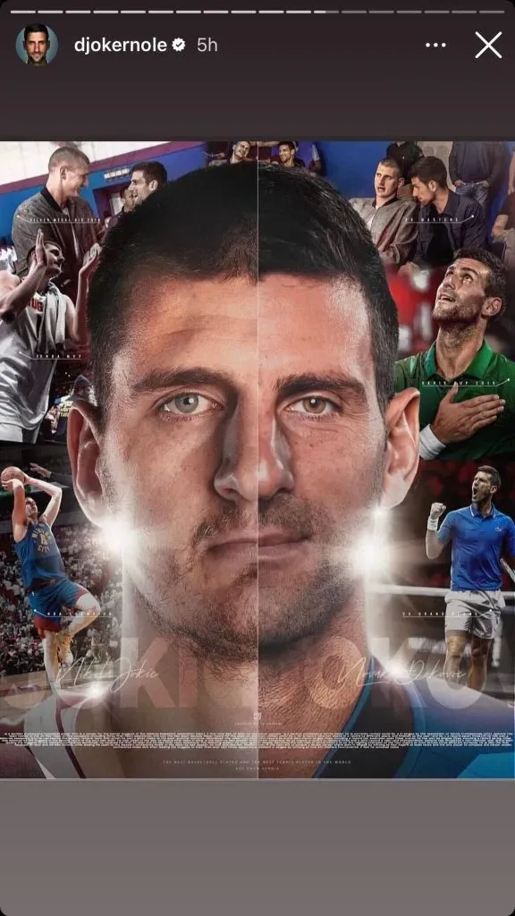 La historia de Djokovic tras el título de Jokic en la NBA.