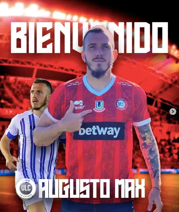 Augusto Max llega a Unión La Calera para lo que resta de campaña. Foto: Comunicaciones Unión La Calera.