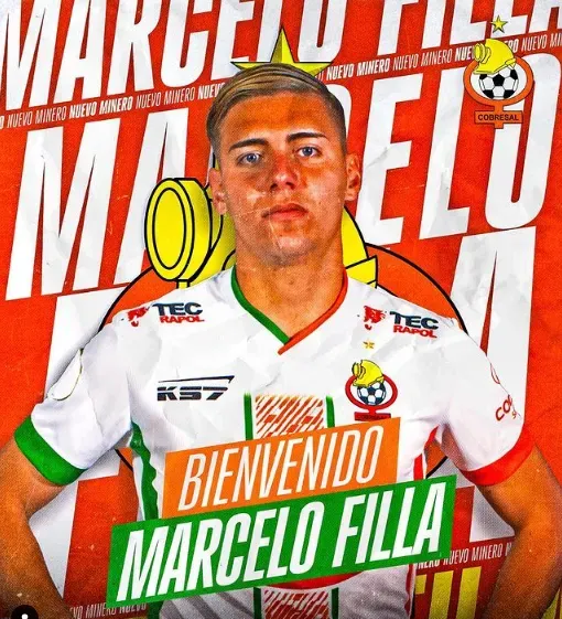 Marcelo Filla termina su préstamo en Magallanes y regresa a Cobresal. Foto: Comunicaciones Cobresal.
