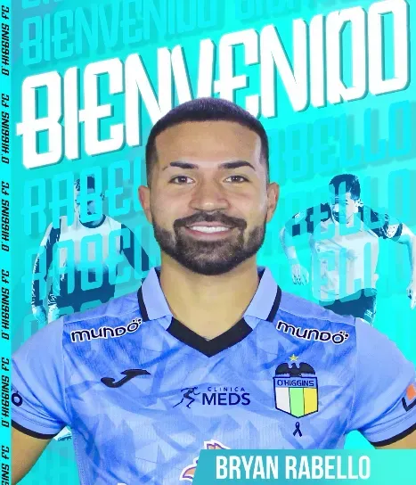 Bryan Rabello vuelve a Chile para jugar por O’Higgins. Foto: Comunicaciones O’Higgins.
