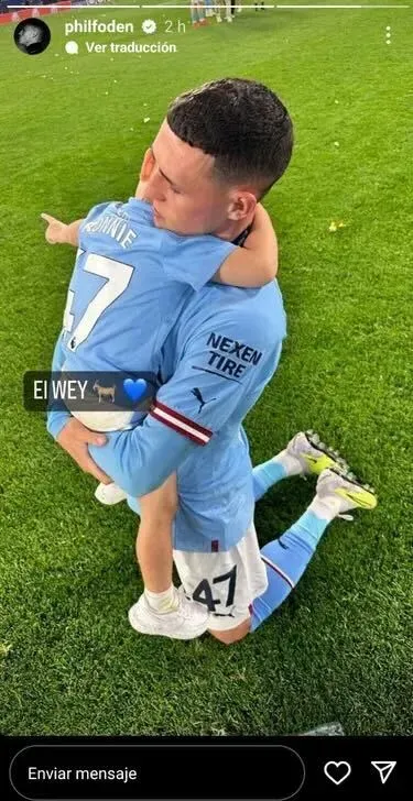 Hasta Phil Foden adoptó el apodo de El Wey para su hijo Ronnie.