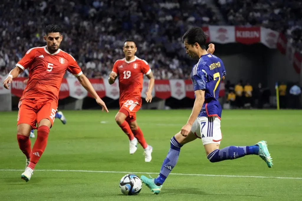 Kaoru Mitoma tuvo una gran actuación en el triunfo de Japón ante Perú. (Koji Watanabe/Getty Images)