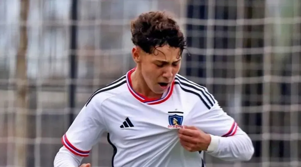 Franco anotó un gol clave para el triunfo de la Sub 15 de Colo Colo sobre la U. | Foto: Fútbol Joven.