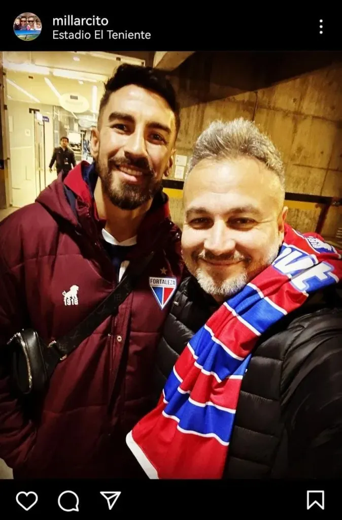 Christian Millar, uno de los amigos que el Gato Lucero dejó de su paso por Chile. (Captura Instagram).