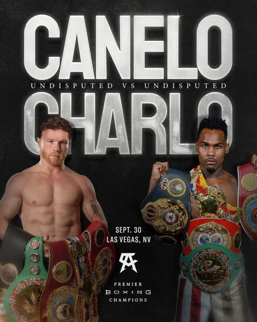 Afiche oficial de “Canelo” vs Charlo. (Foto: “Canelo” Álvarez)