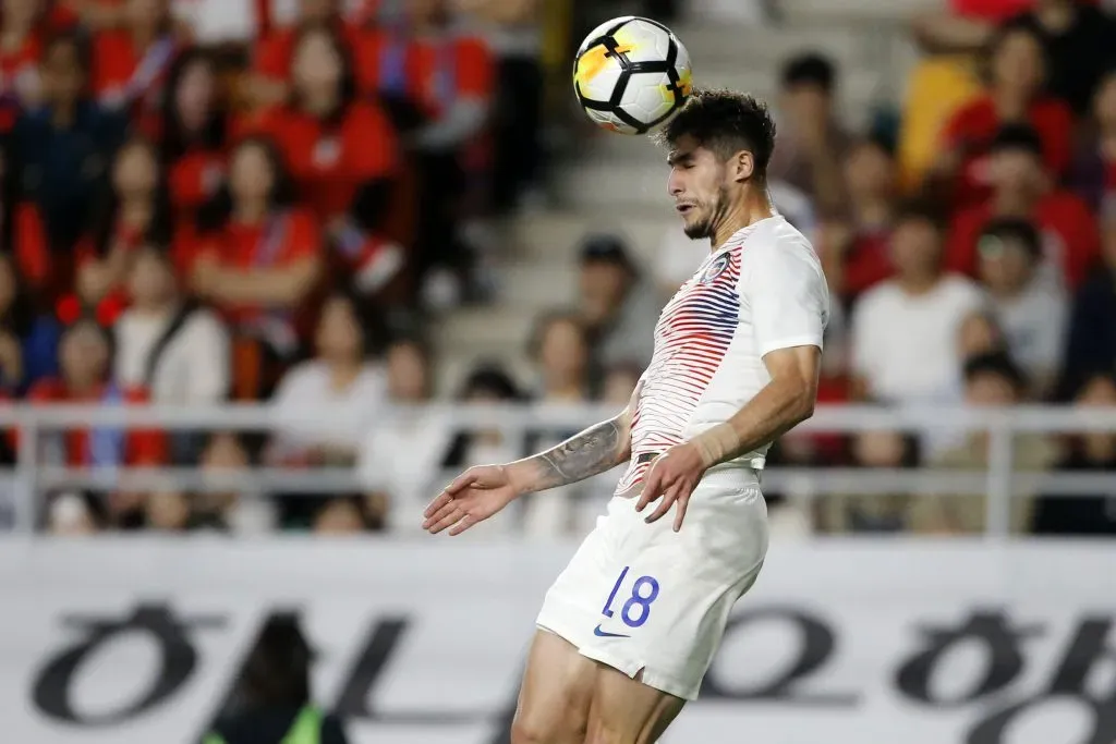 Ángelo Sagal jugó 18 partidos en la selección chilena entre 2015 y 2019, anotando dos goles. | Foto: Photosport.
