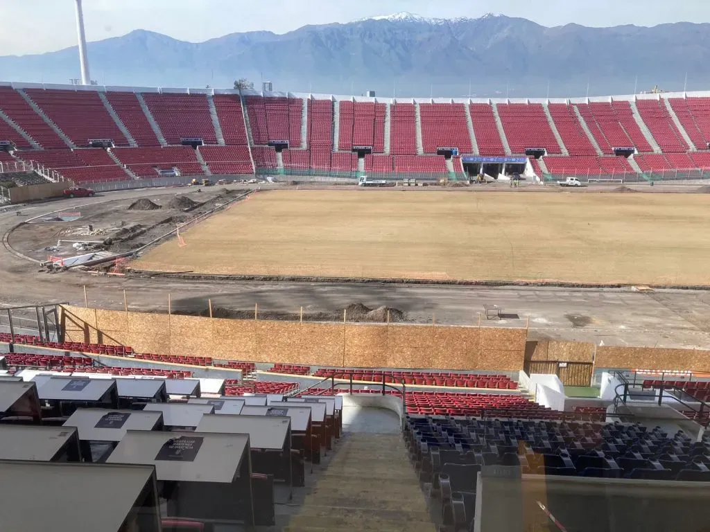 La nueva pista atlética del Estadio Nacional se instalará en las próximas semanas.
