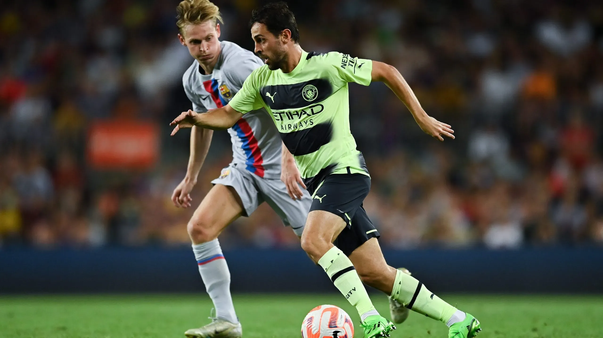 Barcelona quiere a Bernardo Silva como el nuevo monarca de la plantilla que irá con todo para Champions League la próxima temporada (Photo by David Ramos/Getty Images)