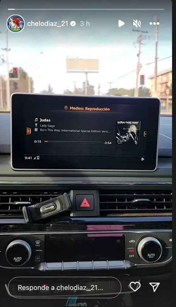 La historia de Instagram de Marcelo Díaz con una curiosa canción…