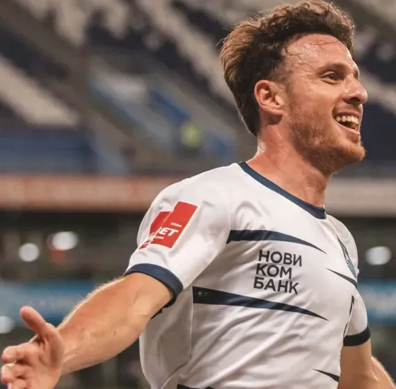 Ángelo Henríquez anotó su primer gol con el Baltika. Foto: Instagram