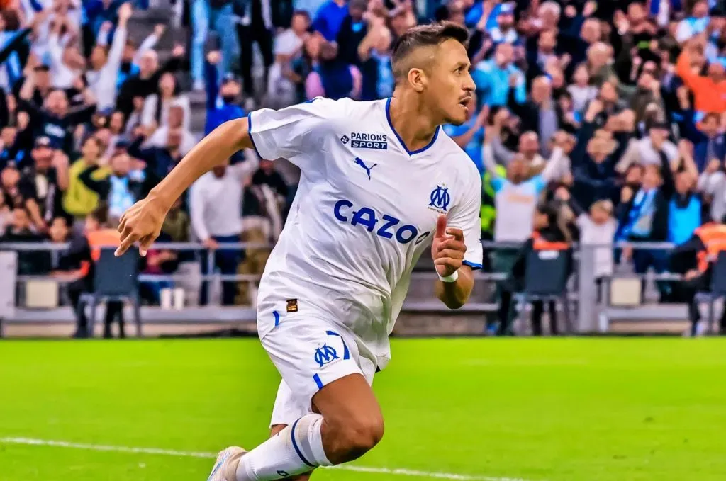 Alexis Sánchez cerró la temporada 2022-23 con 18 goles en 44 partidos en el Olympique de Marsella. | Foto: Getty Images.