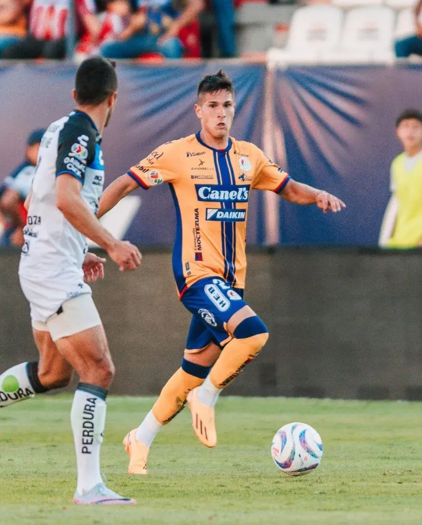 Benjamín Galdames jugó 17′ en la goleada del Atlético San Luis ante el Querétaro de Joaquín Montecinos. (Instagram Benjamín Galdames).