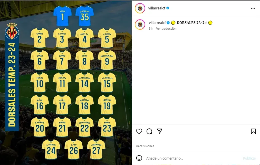 Brereton usará la camiseta 9 con el Villarreal.