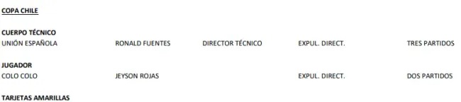 Captura informe de resoluciones del Tribunal de Disciplina.