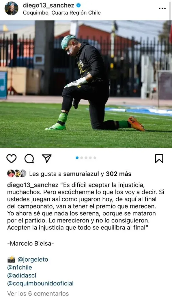 Diego Sánchez quedó frustrado tras el empate de Coquimbo Unido ante Colo Colo.