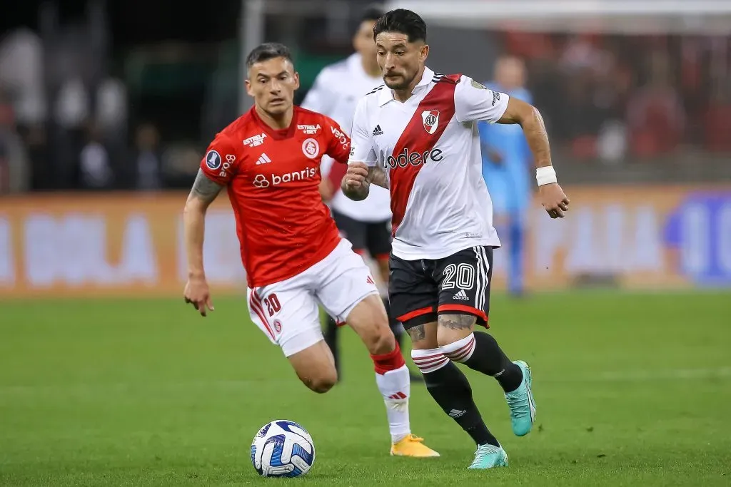 Charles Aránguiz e Inter eliminaron a River Plate de la Copa Libertadores. | Foto: Getty