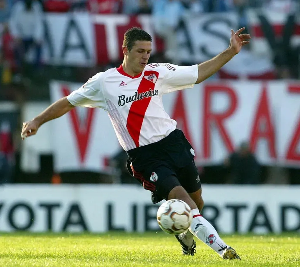 Martín Demichelis jugó por River Plate entre 2000 y 2003 (Getty Images)
