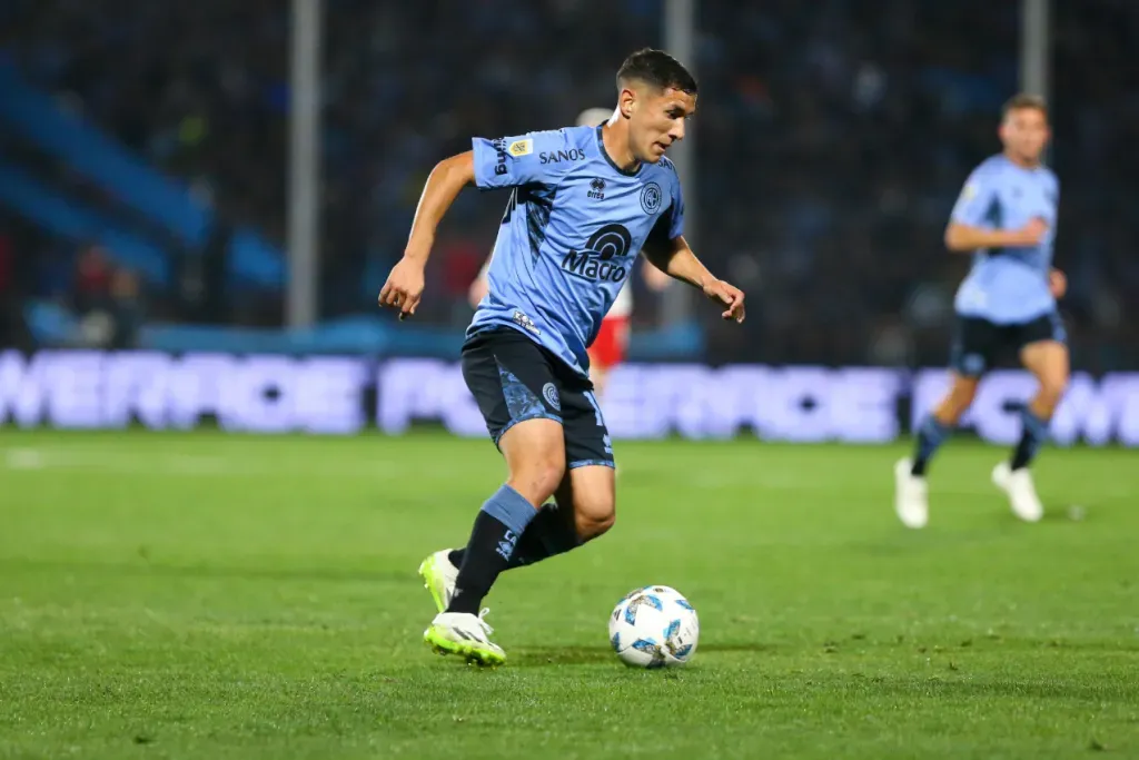 Matías Marín jugó 89′ en su primer partido con Belgrano. Fue sustituido por Mariano Troilo en los 89′. También recibió tarjeta amarilla. (Belgrano).