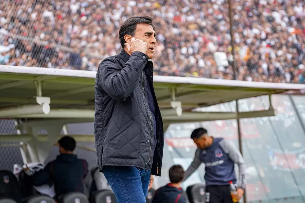 Gustavo Quinteros en el duelo que Colo Colo le ganó a la UC en la final regional de la Zona Centro Norte en la Copa Chile. (Guille Salazar/RedGol).