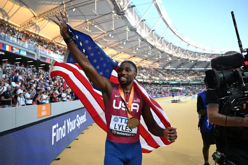 Noah Lyles va por el récord de Usain Bolt. | Foto: Getty