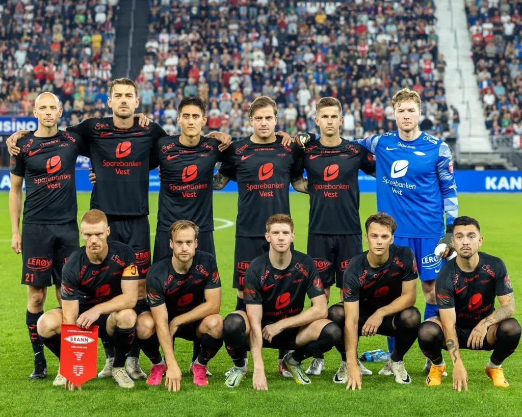 Niklas Castro y SK Brann están a nada de entrar en la fase de grupos de la UEFA Conference League. Foto: Comunicaciones SK Brann.