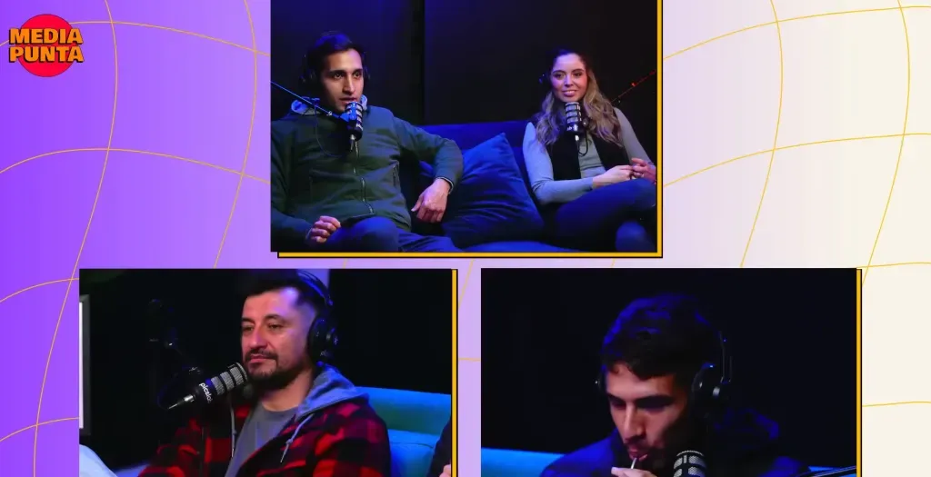 Alan Saldivia prueba el mate que cebó Nicolás Peric. (Captura Mediapunta).