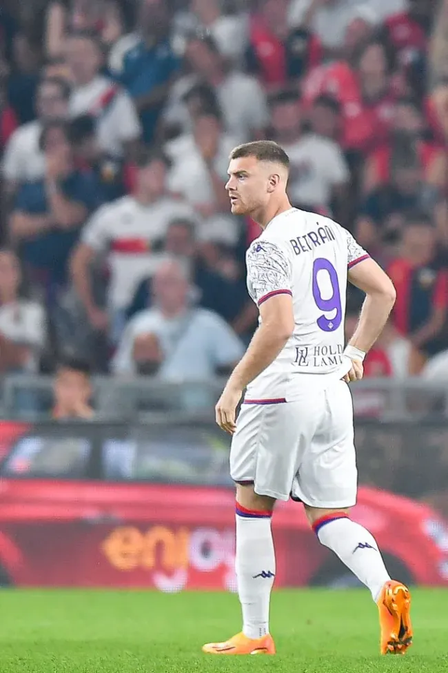 Lucas Beltrán en su debut por la Fiorentina de Italia. (Getty Images).