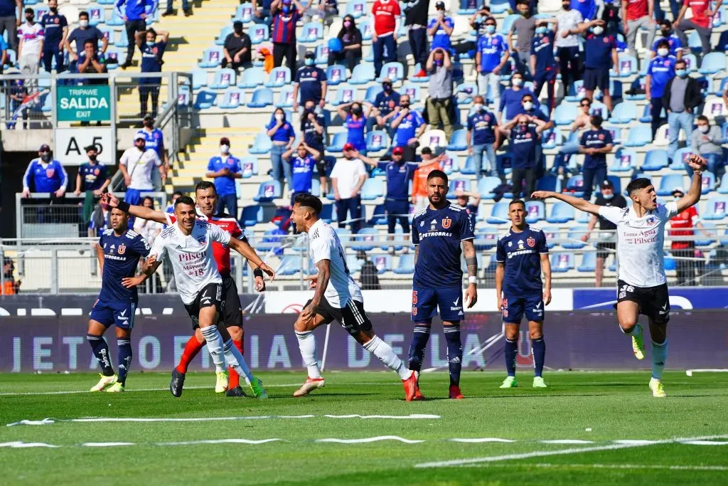 Marcos Bolados sabe lo que es convertirle a Universidad de Chile. Lo hizo en el Superclásico del 2021 jugado en Rancagua, donde Colo Colo ganó 3-1. | Foto: Guillermo Salazar.