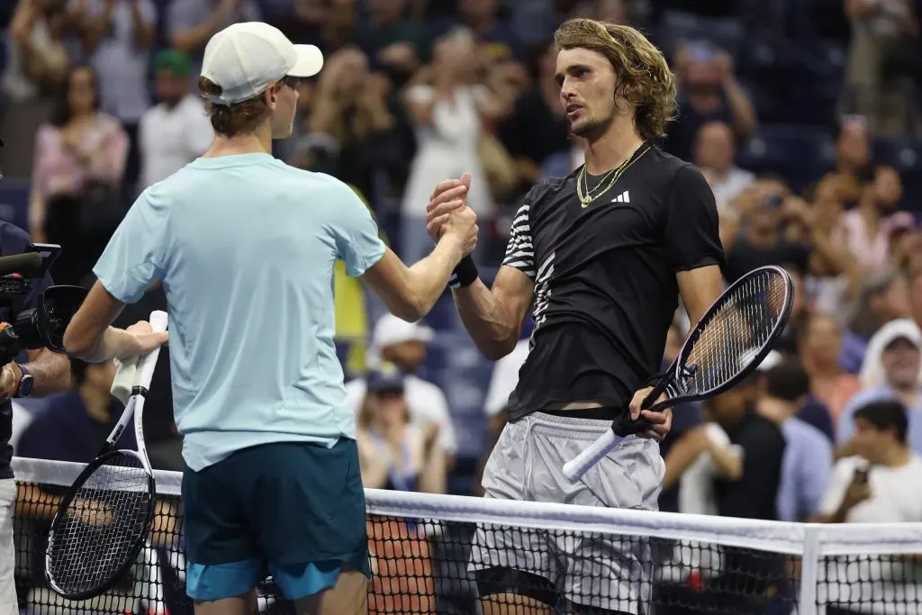 Zverev eliminó a Sinner del US Open. | Foto: Getty