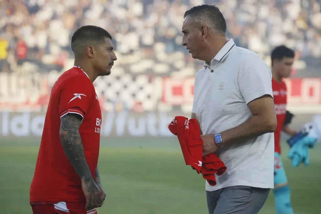 Jaime García y Patricio Rubio coincidieron en Ñublense. Y forjaron una buena relación, aunque el DT prescindió del Pato por indisciplina. (Jonnathan Oyarzun/Photosport).