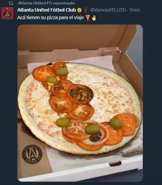 La famosa publicación haciendo referencia a la pizza de Messi | Instagram