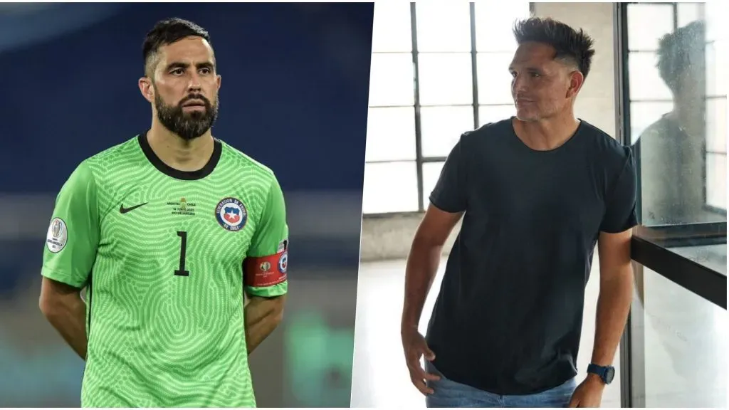 Claudio Bravo y Rafael Olarra se han tirado palos por todos lados. Foto: Photosport/Instargam.