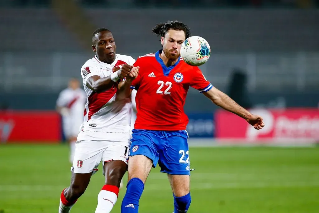 Ante Perú, Ben Brereton Díaz espera cortar su mala racha sin anotar goles. Foto: Photosport.