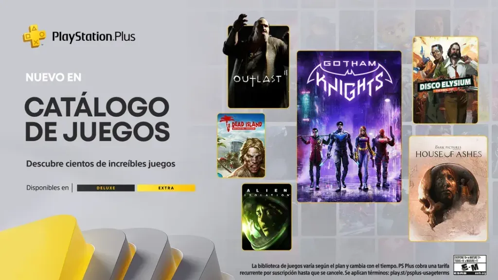 Algunos de los grandes títulos que llegan al Catálogo de juegos de PS Plus Extra y Deluxe. (Foto: PlayStation)