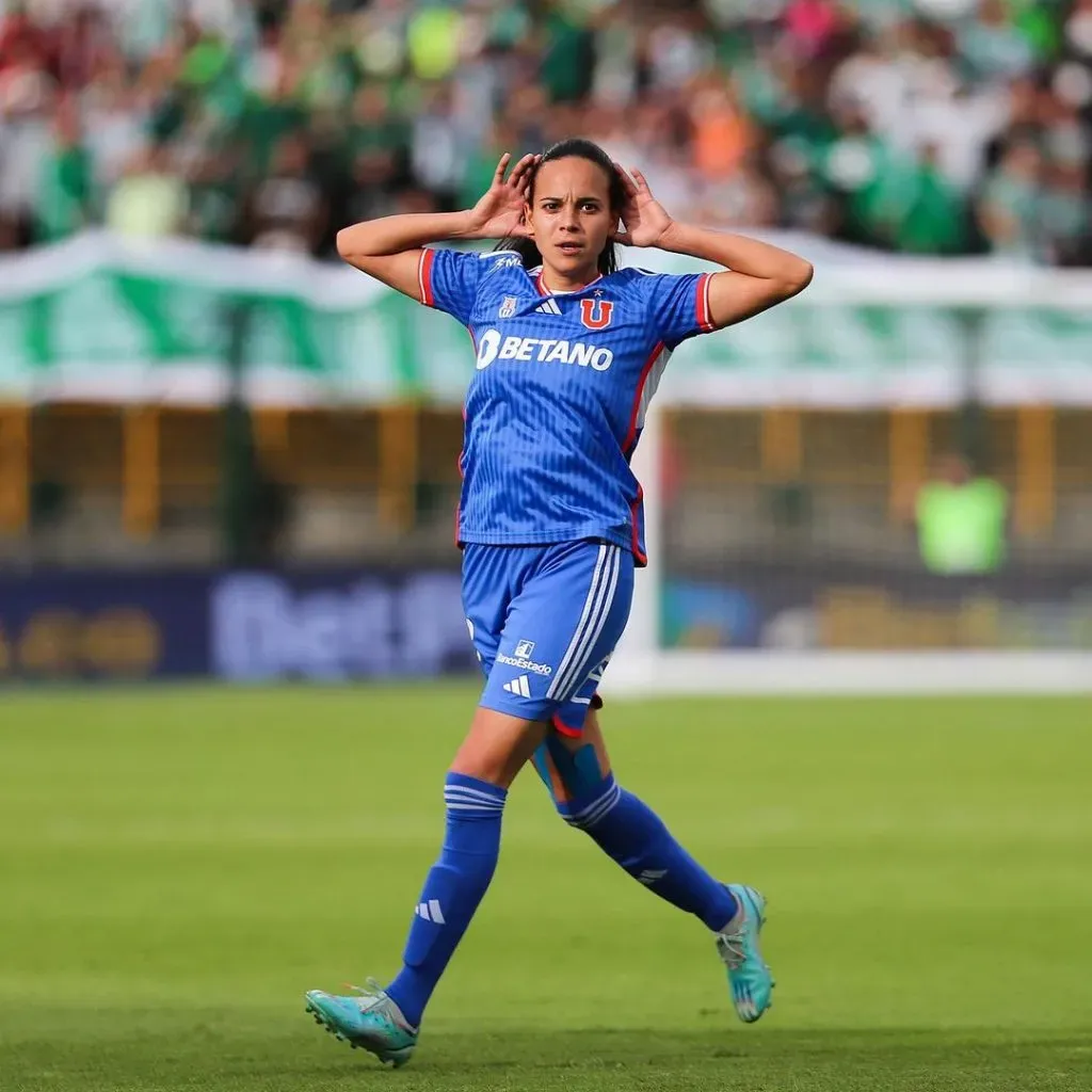 Bárbara Sánchez anotó el único gol ante Atlético Nacional (@udechilefemenino)