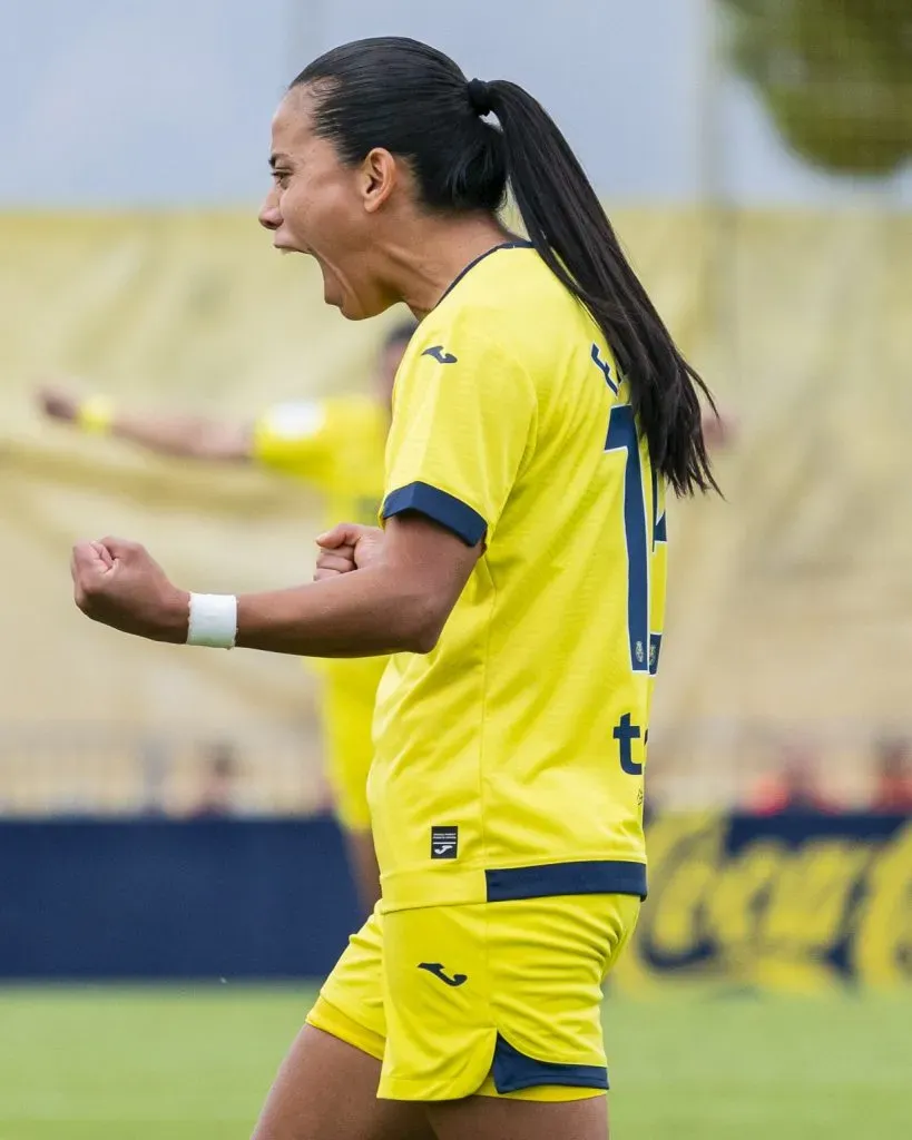 Pancha Lara celebró con todo su golazo ante Athletic. | Foto: Villarreal