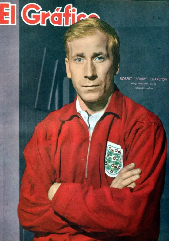 Bobby Charlton jugó Chile 62 con Inglaterra.