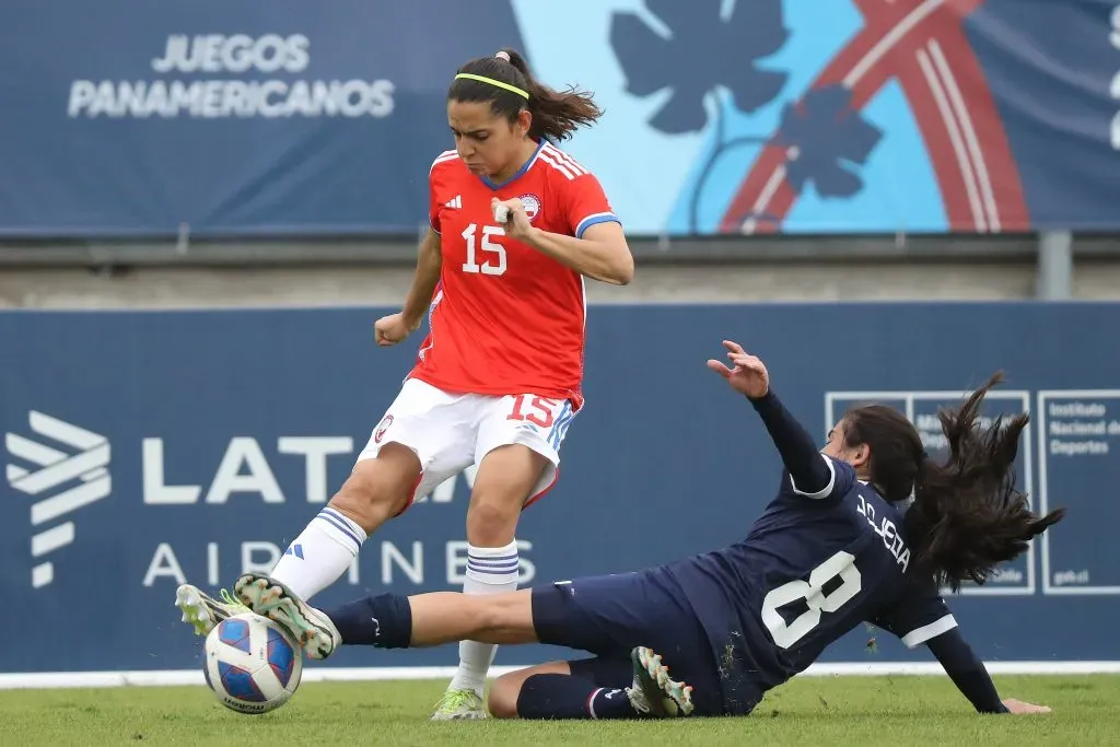Dani Zamora fue la figura que logró la victoria de la Roja Femenina. | Foto: Photosport